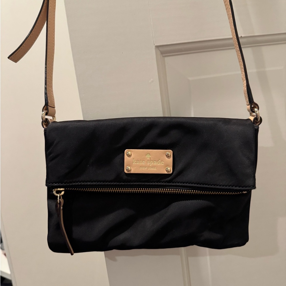 Kate Spade Black and Tan Crossbody Bag
